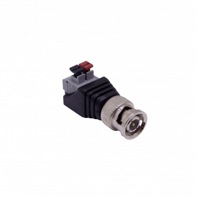 BNCM-2PIN Conector BNC-Macho a Regleta-2-pin Adaptador