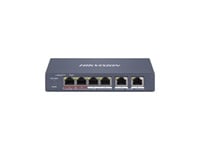 HIK Switch 4P 1000MBPs POE+ 2P Uplink 300mt 45W