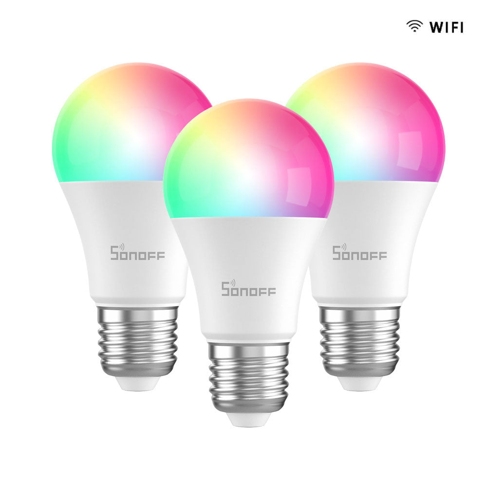 Paquete Promocional Amazon Echo Dot Generación 5 Integrado con Bombillas Inteligentes LED RGB de Marca Sonoff