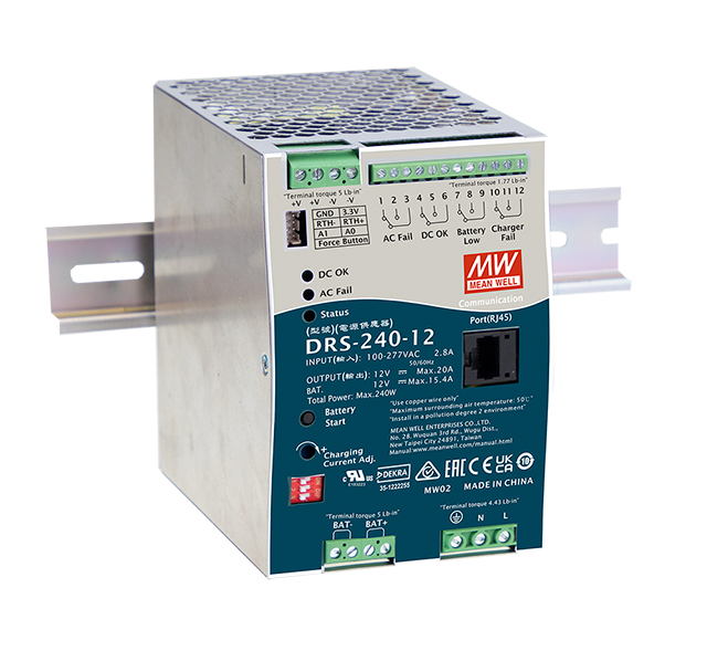 Fuente de poder riel DIN con UPS 240W DRS-240 - No - 48V