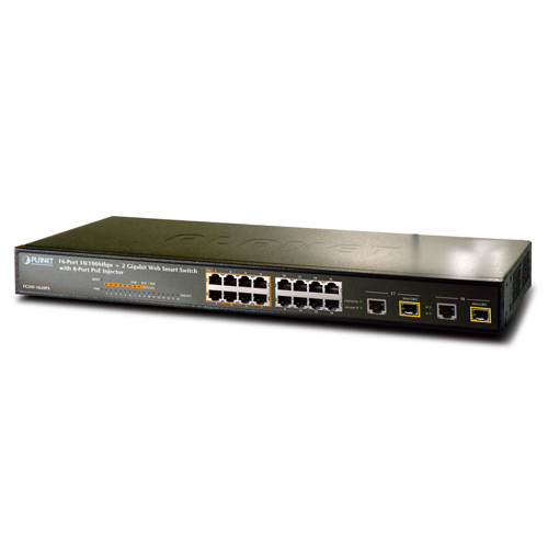 Switch Poe 16 Port 10/100Mbps  + 2 SFP Web Smart (Descontinuado)