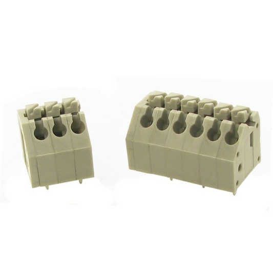 Borne 45 malla de protección para PCI, 24 pines, paso 3,5mm, altura de 11,5mm, conexión con resorte, gris