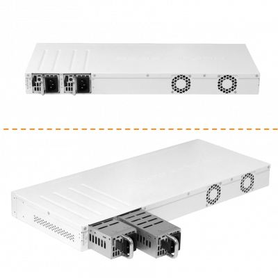 CCR2004-16G-2S+LIQ. DE SEGUNDA MANO MIKROTIK 4-1,7GHz 16-1000 2-SFP+ USB RS232 L6 2-220VAC