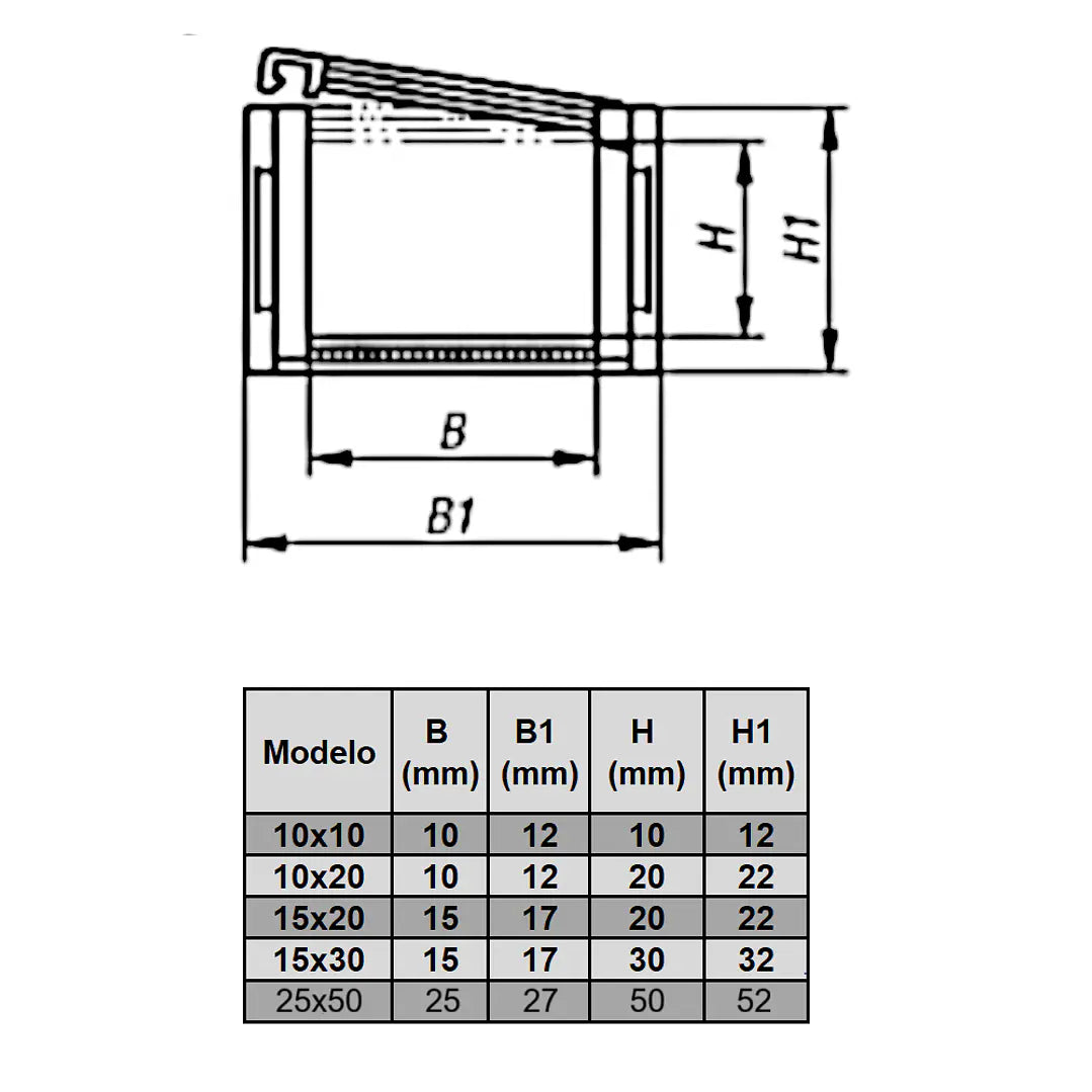 Organizador sujeta cables 25x50 mm