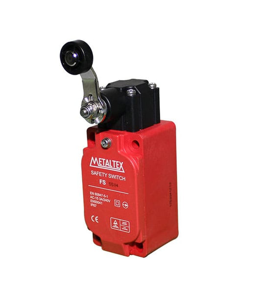 Fines de carrera de seguridad IP67 plástico 3A/250VCA serie FS55 - Pistón con roldana