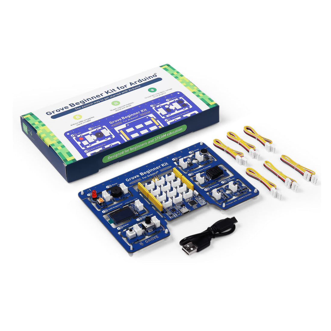 Kit de Inicio Grove para Arduino Placa Integrada Todo en Uno Compatible con Arduino