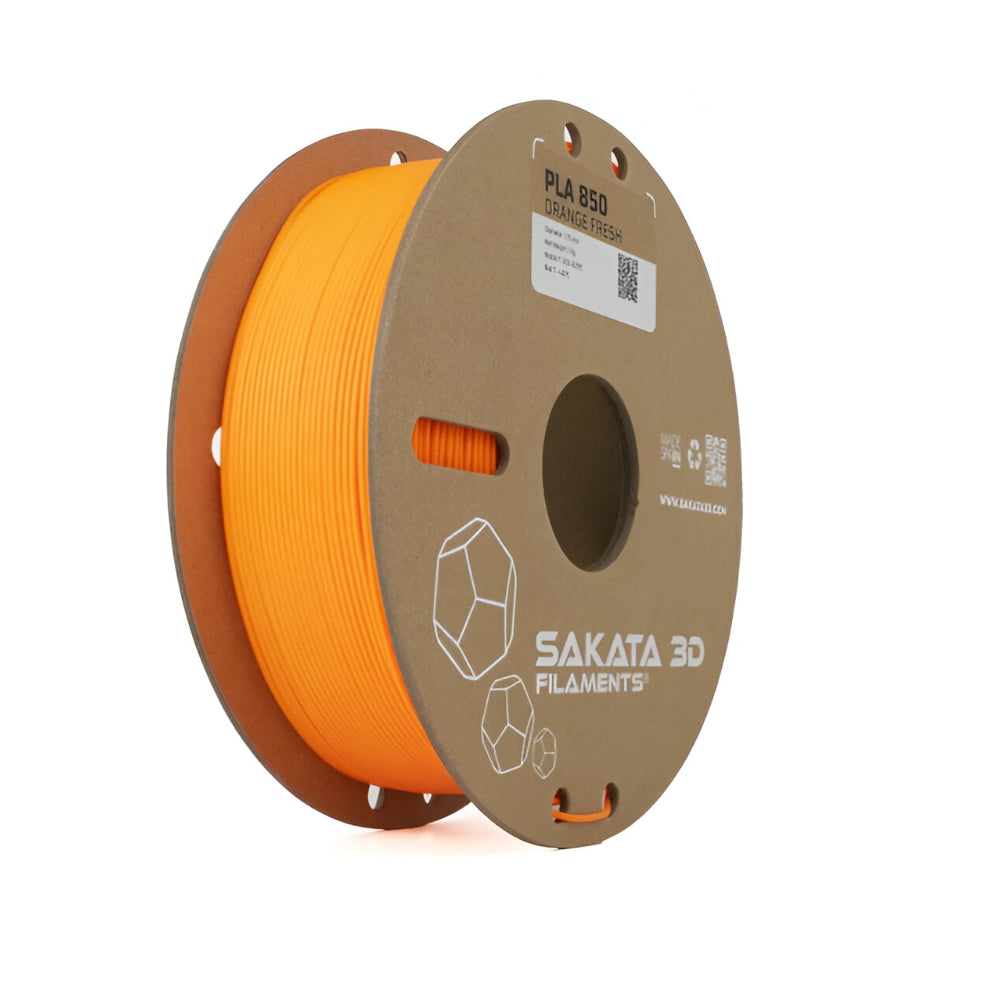 Material Filamento PLA 850 Tonalidad Naranja Fluorescente Fresh diámetro 1.75mm peso 1kg – Sakata 3D