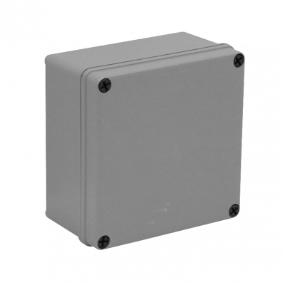 MGC-20 LINKCHIP Caja de superficie estanca color gris 150x150x80mm en poliestireno con 4 tornillos de poliestireno sin conos