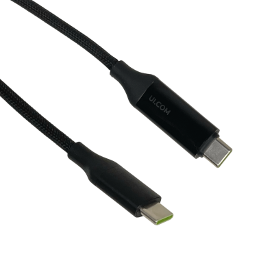 CC1-U UBIQUITI 1mt mini Display consumo 100W USB-C Macho-Macho Cable Trenzado