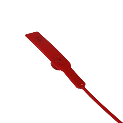 SELLO-R. 100 unidades precintos de seguridad Metalgrip plástico rojo 28cm de longitud