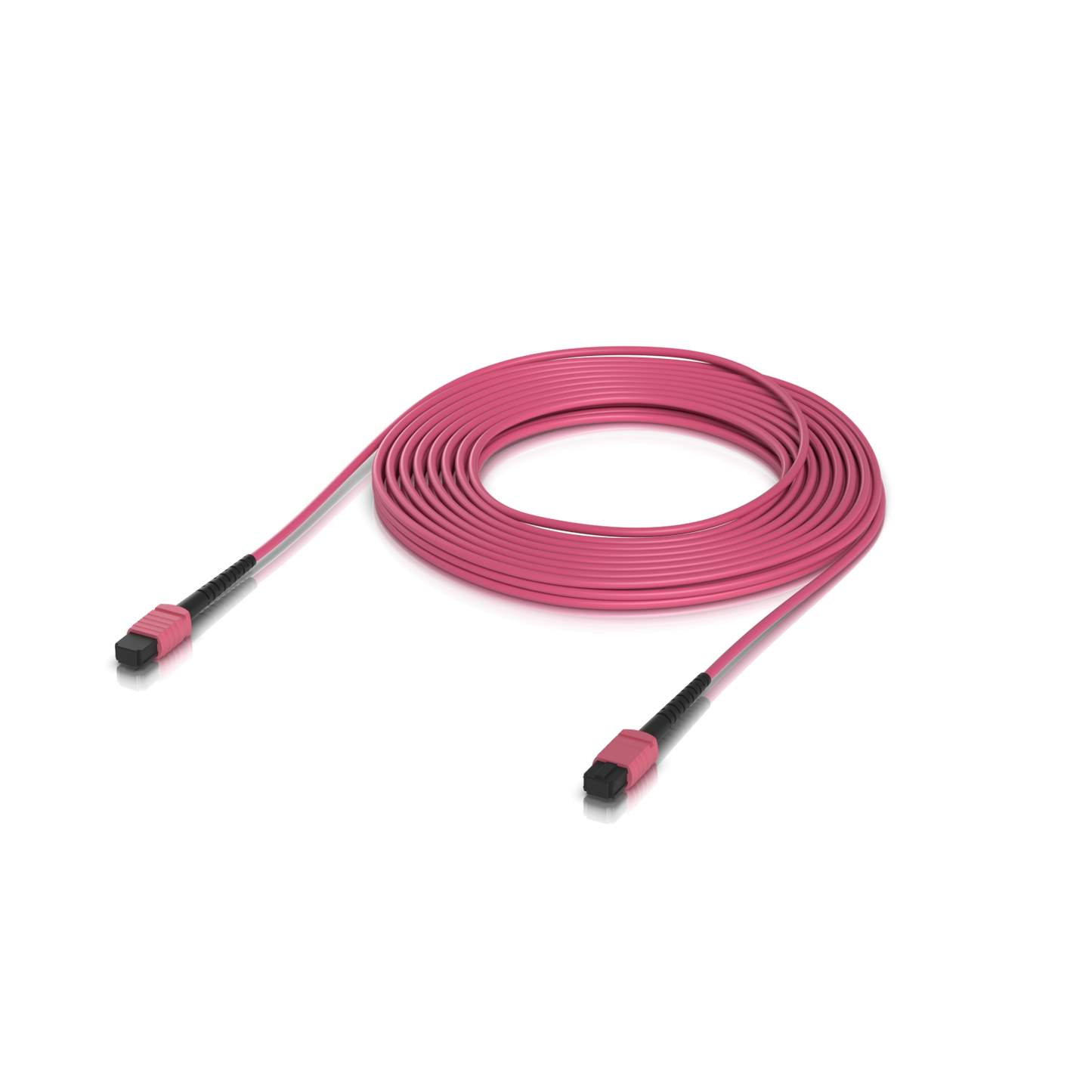 JF4MM10U UI. Latiguillo de fibra óptica multimodo OM4 de 10 metros con conectores MPO-MPO de 12 fibras tipo B y cubierta LSZH