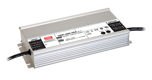 Fuente de poder entorno hostíl 480W HEP-480 - 36V - A - Ajuste Potenciómetro (Io)
