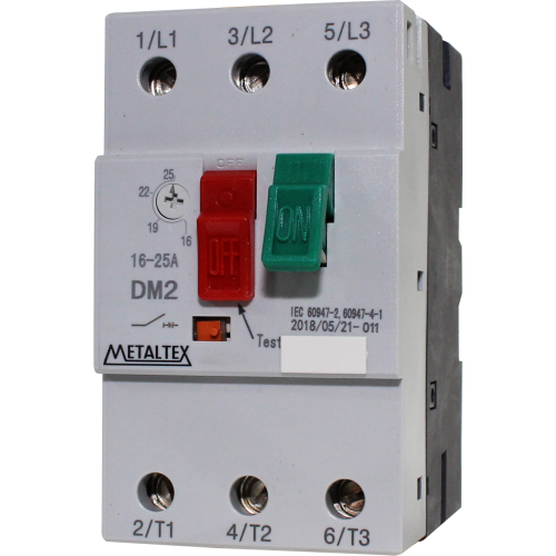 Guardamotor para maniobra y protección rangos 16 a 80A serie DM2 - 25 ~ 40A