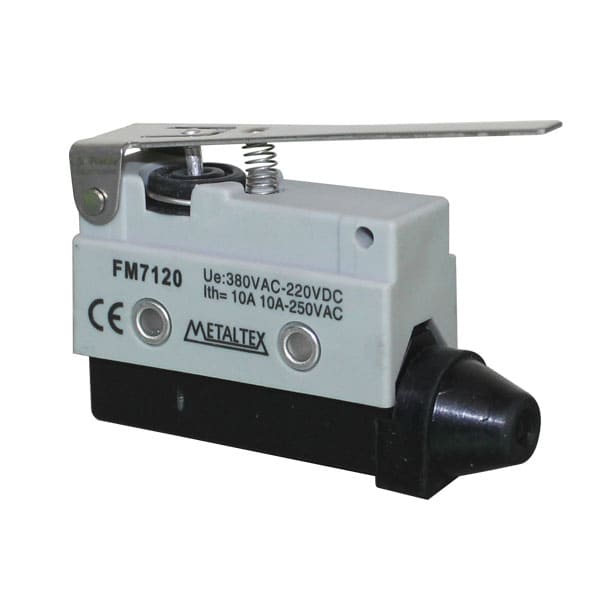 Fines de carrera plástico 10A/250VCA SPDT serie FM7 - Pistón ancho
