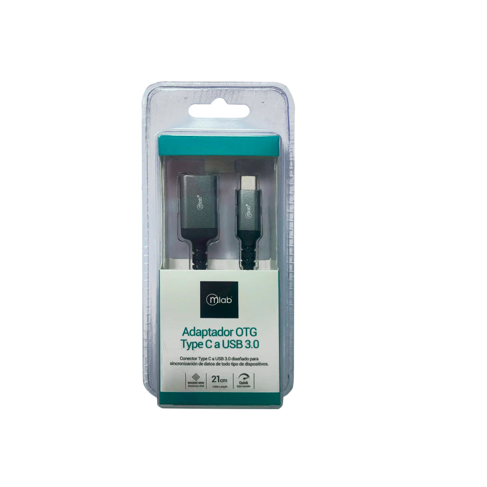 Adaptador USB Tipo C Conector Macho a USB 3.0 Puerto Hembra – Mlab