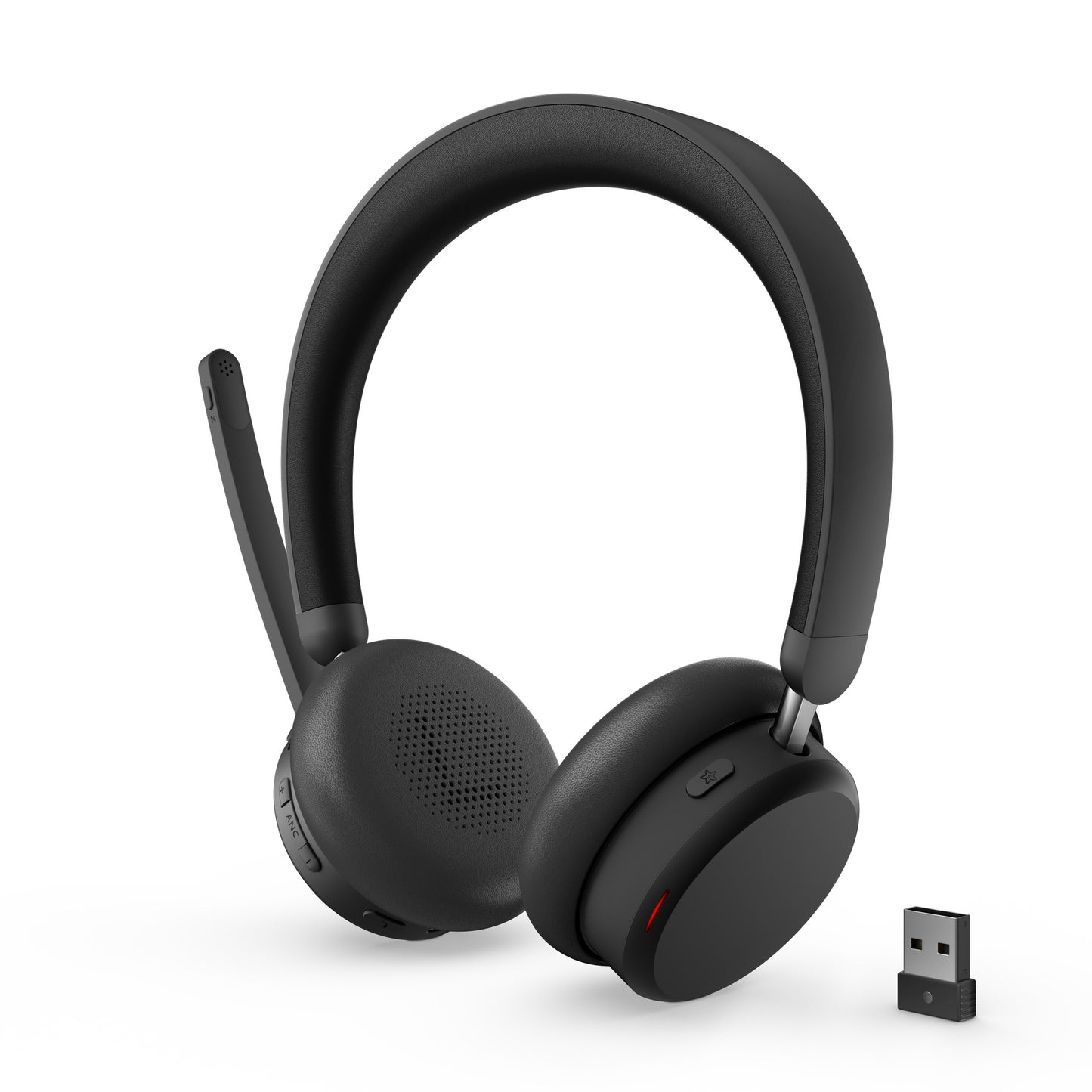 Lenovo ANC Headset 6550 Auriculares Inalámbrico Diadema Oficina/Centro de llamadas USB Tipo C Bluetooth Negro