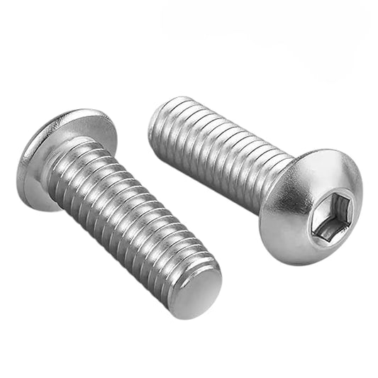 Tornillo de cabeza hexagonal Allen M6X10 mm tipo botón (Lote 50 piezas)