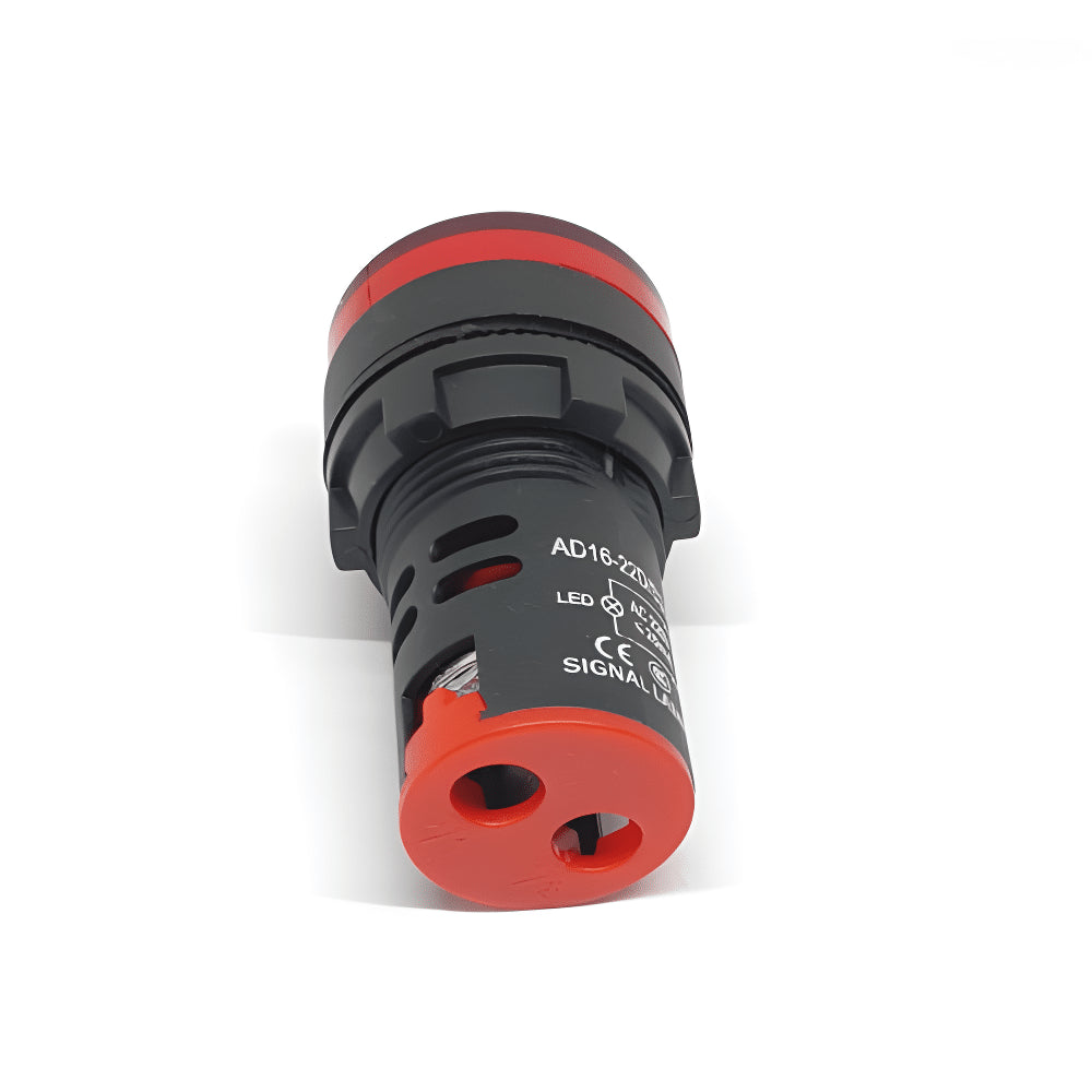 Indicador Luminoso Led 22mm 220VAC Color Rojo
