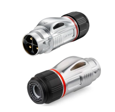 Conector Serie BD-24 Hembra 4 Pines Socket Bloqueo Plástico CNLINKO