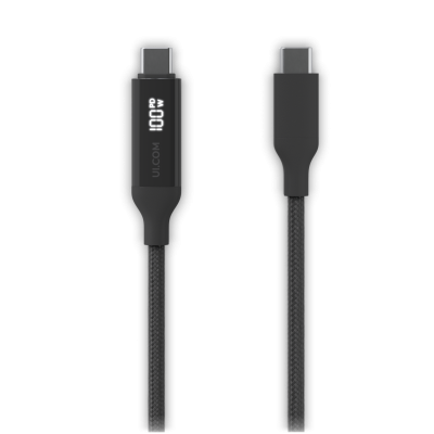 CC1-U UBIQUITI 1mt mini Display consumo 100W USB-C Macho-Macho Cable Trenzado