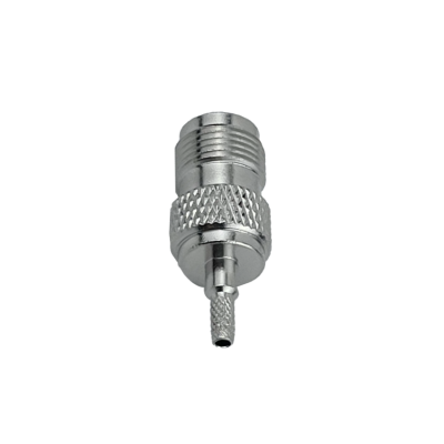TH1C. Conector coaxial hembra TNC crimpeable para cable RG316, compatible también con RG174, referencia CA100.