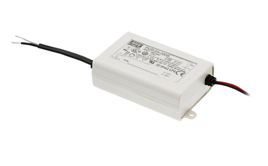 Driver LED plástico PFC 25W PCD-25 - 180 a 295VAC - 700mA (comúnmente usado)