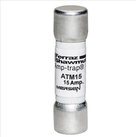 Fusible Midget 10x38mm - rápido 600VAC 600VDC 15A Ferrule Amp-Trap, marca Mersen (Ferraz) - 6A