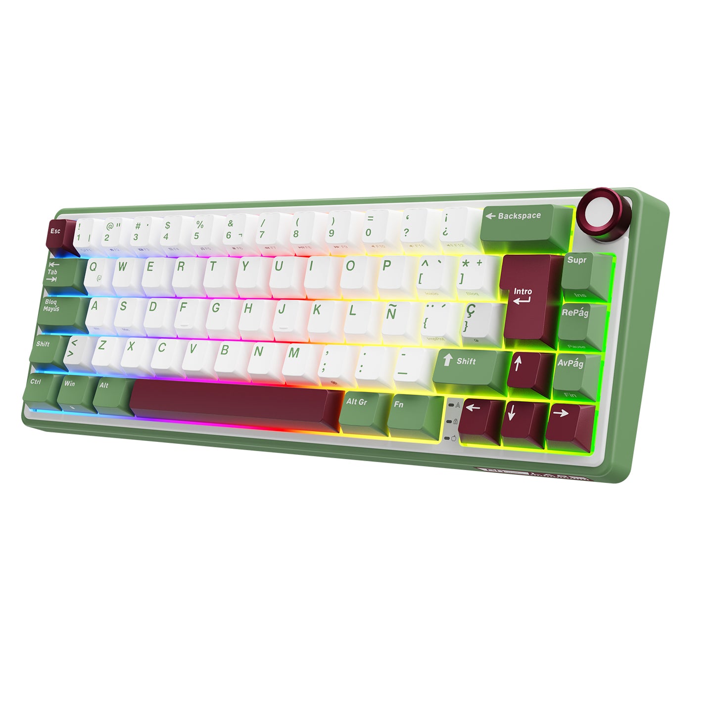 Teclado de Switches Mecánicos RK R65 Arena Verde 65% Distribución Hispana – Royal Kludge
