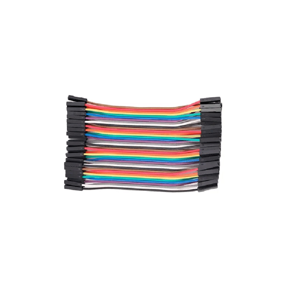 Cable Dupont Conector Hembra Conector Hembra 10cm, Presentación 40 Piezas