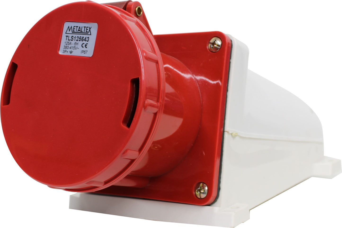 Enchufe industrial hembra sobrepuesto 380 a 415VAC 16 a 125A serie TLS - 32A - 3P+T