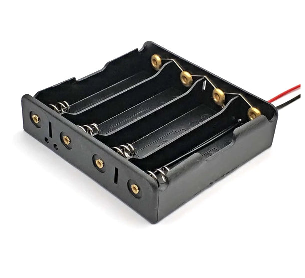 Porta pilas tipo 18650 paralelo de 1 a 4 pilas  3.7VDC