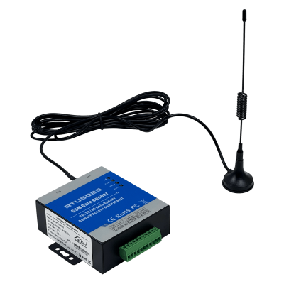 RTU-5025. Controlador de acceso 4G 1-SIM 2-NA/NC 1-sirena mini-USB-H 1A 9-36 VCC
