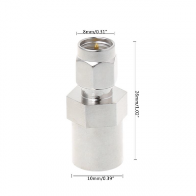 GMSM. Acoplador FME-Macho a SMA-Macho Adaptador 26mm de Longitud 0-200MHz