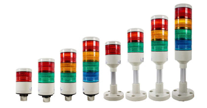 Torre de señalización LED - IP54 Serie T52 - 24VAC/DC - 2 - Rosca - si - Rojo/Verde