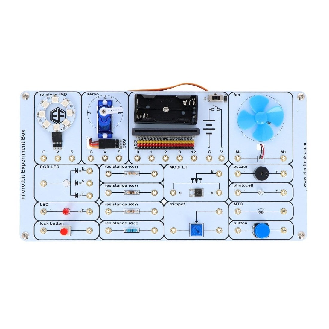 Caja de Experimentos Científicos para micro:bit – Conjunto Didáctico de Codificación ELECFREAKS