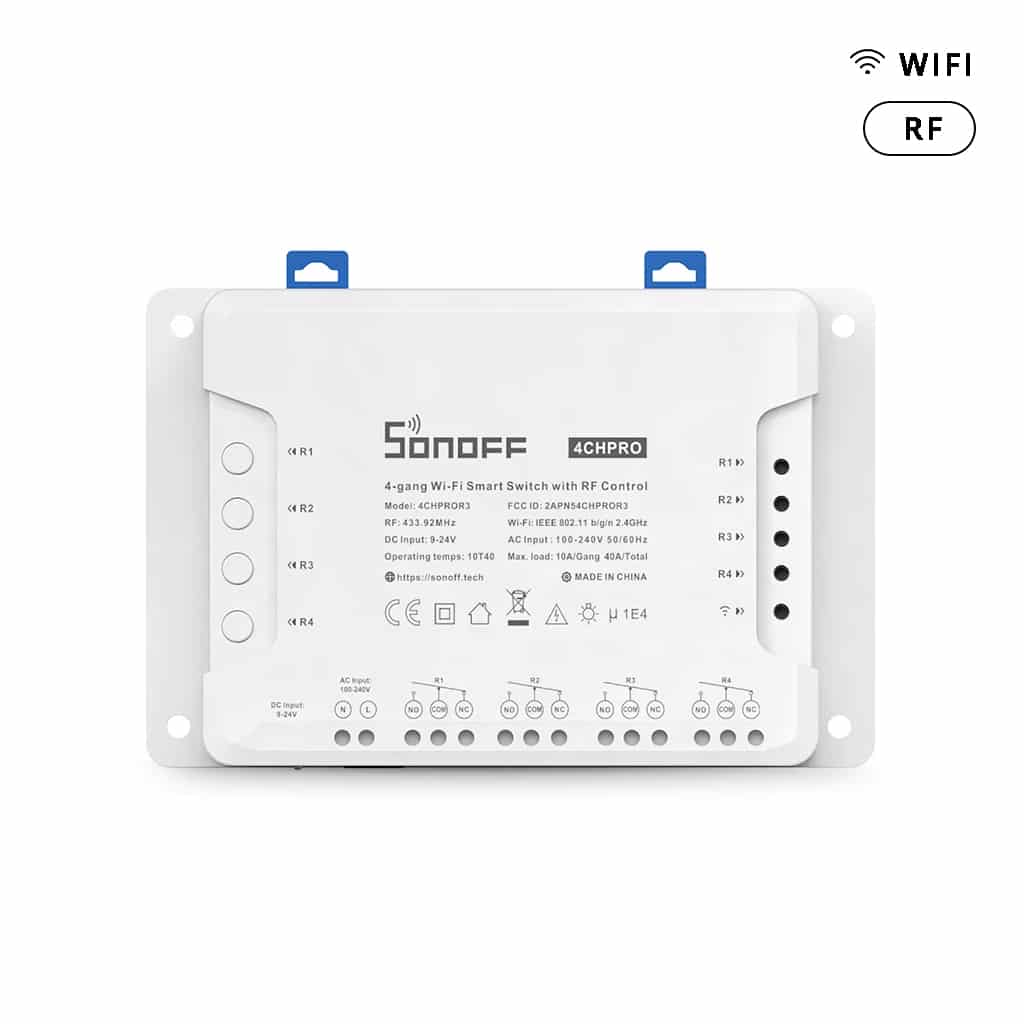 Interruptor Inteligente WiFi Sonoff 4 Canales PRO R3