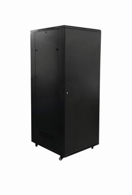 RK42-9P8L LINKMADE Armario Rack 42 Unidades 800mm Ancho 900mm Profundidad Negro con 2 Guía-Cables Verticales