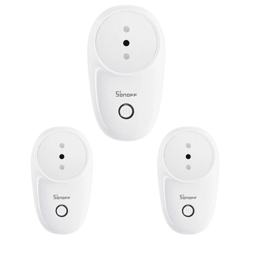 Lote de 3 Tomacorrientes Sonoff S26 con Control Remoto a Través de WiFi Versión R2