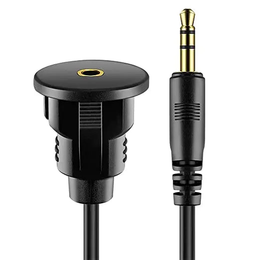 Alargue de Cable de Audio Conector Macho a Salida Hembra para Instalación