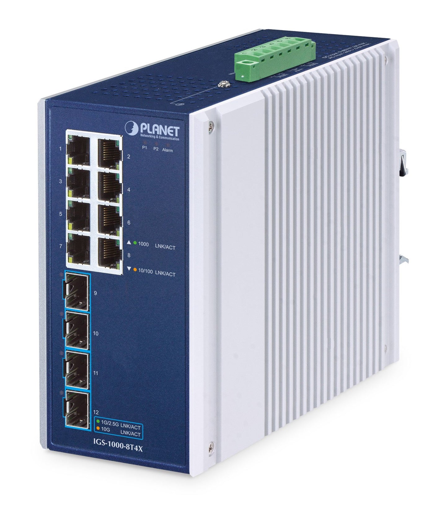 Switch Ethernet Industrial de 8 Puertos 10/100/1000T + 4 Puertos 10G SFP+