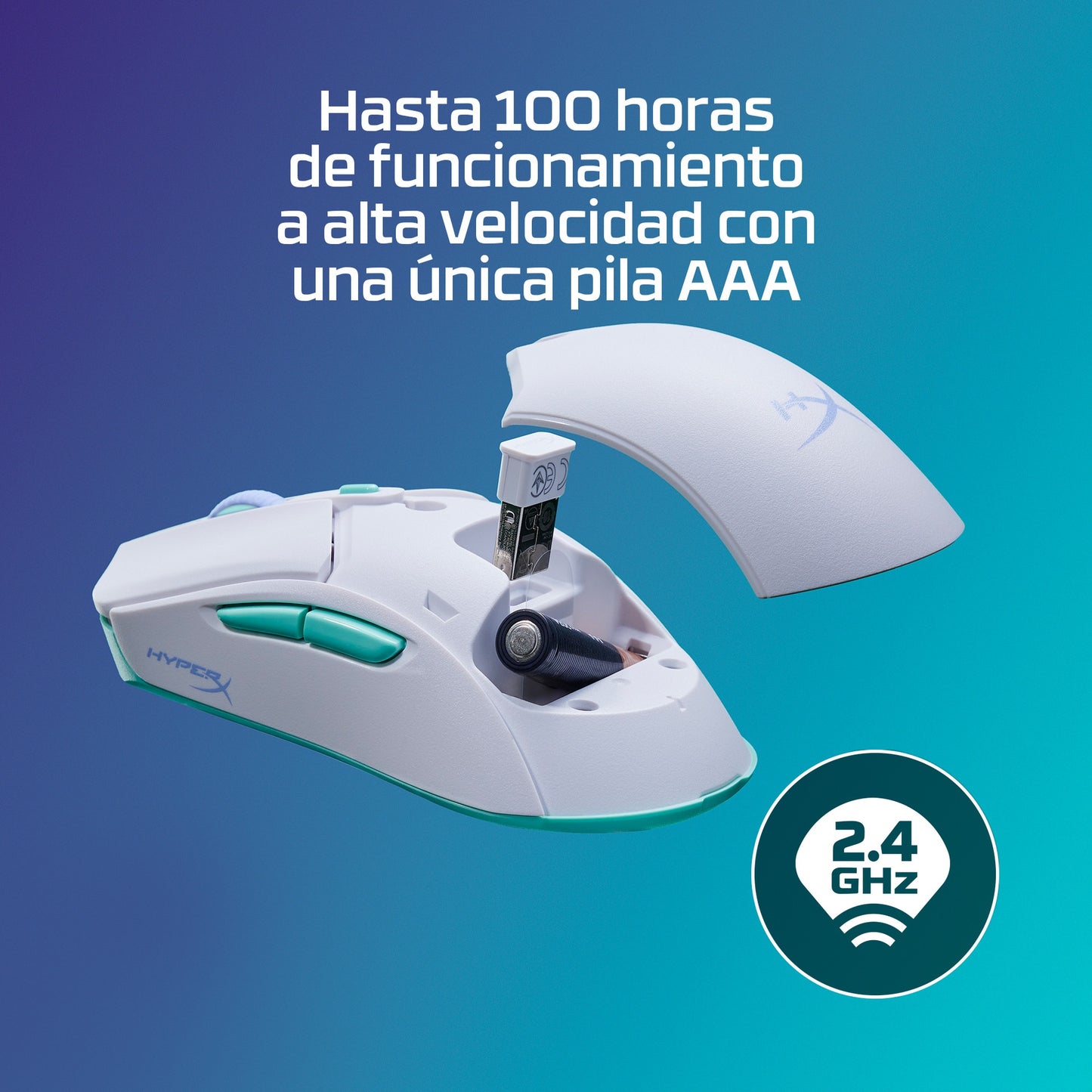 HyperX Mouse Haste 2 Core Wireless WHT