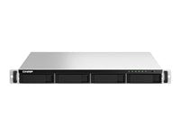 QNAP TS-464U-RP NAS Bastidor (1U) Intel® Celeron® N5095 8 GB DDR4 0 TB QNAP QTS Aluminio, Negro