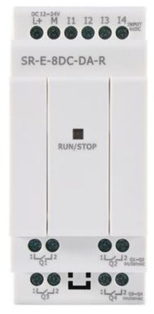 Módulo de Expansión SR-E-8DC-DA-R, 4 Entradas (Análogas 0-10V o Digitales), 4 Salidas Relé, Alimentación DC12-24V, Rievtech