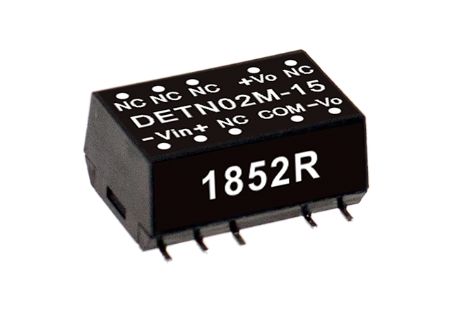 Conversor DC-DC SMD no regulado 2W DETN02 - 10.8 a 13.2VDC - ±5V