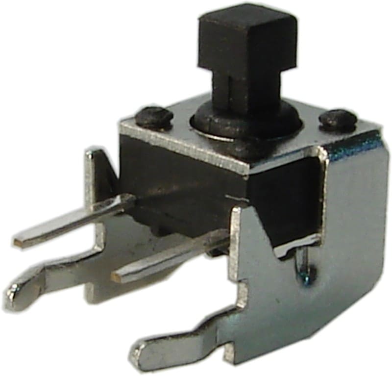 Micro interruptor 90° 6x6mm fuerza operación 130gr cuadrado A06N - 7.3mm