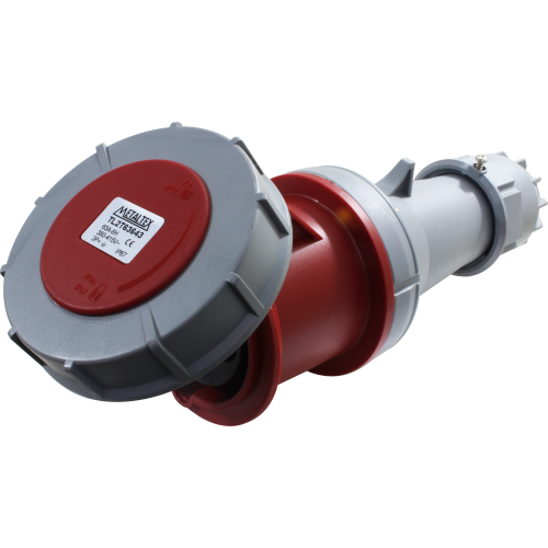 Enchufe industrial hembra volante 380 a 415VAC 16 a 63A serie TL2T - 16A - 3P+T