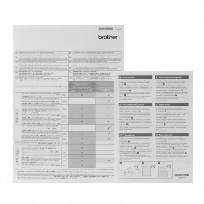 CADXMATLOW24. Alfombrilla adhesiva de baja adherencia Brother para plotter de corte ScanNCut DX, tamaño 305x610 mm