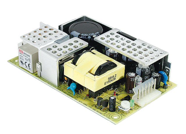 Fuente de poder open frame médica 65W RPD-65 - 12V / 5V