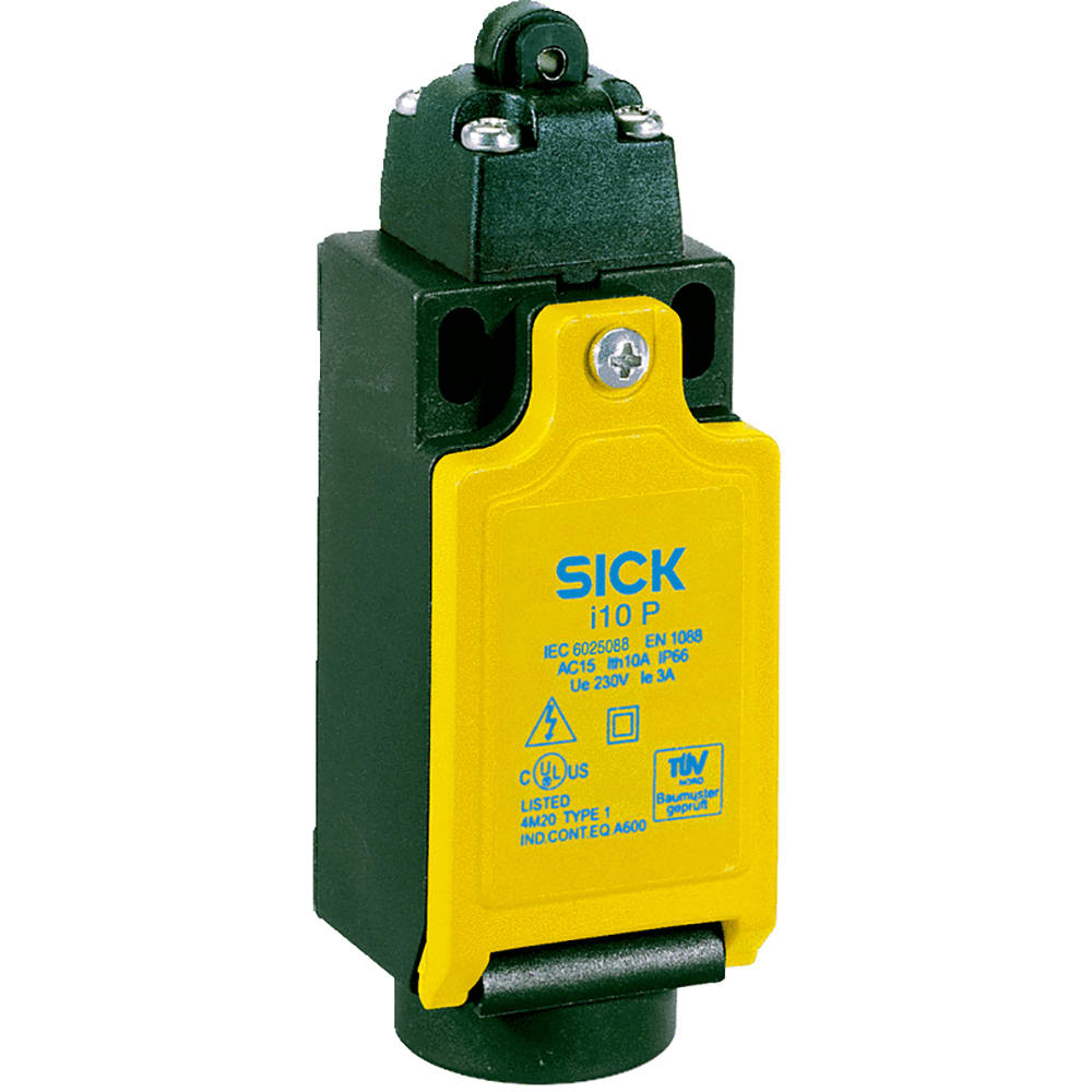Interruptor electromecánico de seguridad con émbolo de rodillo