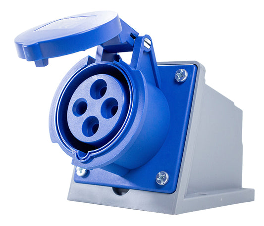 Enchufe Industrial de Sobreponer 16A 220-240V 3P+E IP44 Metaltex TL3S16442